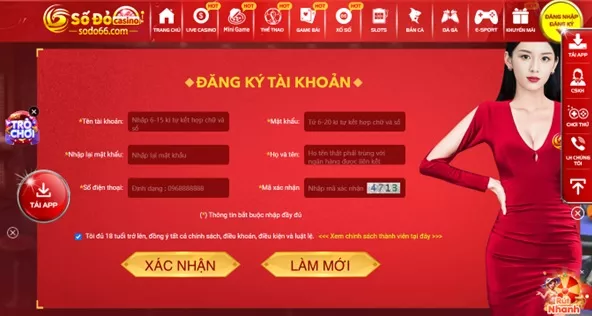 Đăng ký tại Sodo Casino